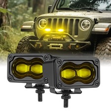2x 3 Sae J583 Amber Fog Light Dot Driving Offroad For 17-2026 Ford F-150 Raptor