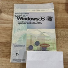 Getting Started Microsoft Windows 98 Manual  Product Key