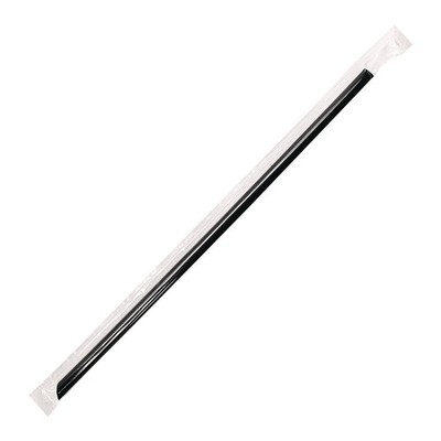 Karat C9035 9 in. Jumbo Straws - Black (2000/Carton) New