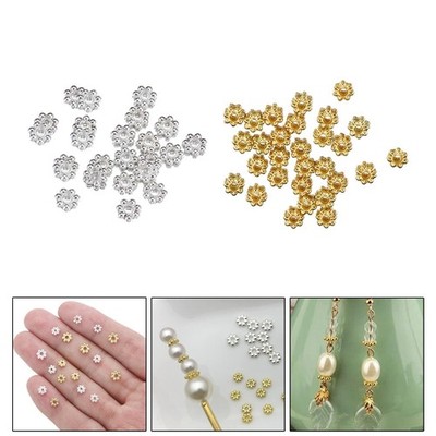 200 Stck. Schneeflocke Zwischenring Perlen Set Lose Charm Perlen Zum Selbermachen Erwachsene Basteln Lose