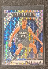 2024-25 Panini Mosaic - NBA Debut Tristan da Silva #266 Reactive Blue Mosaic...