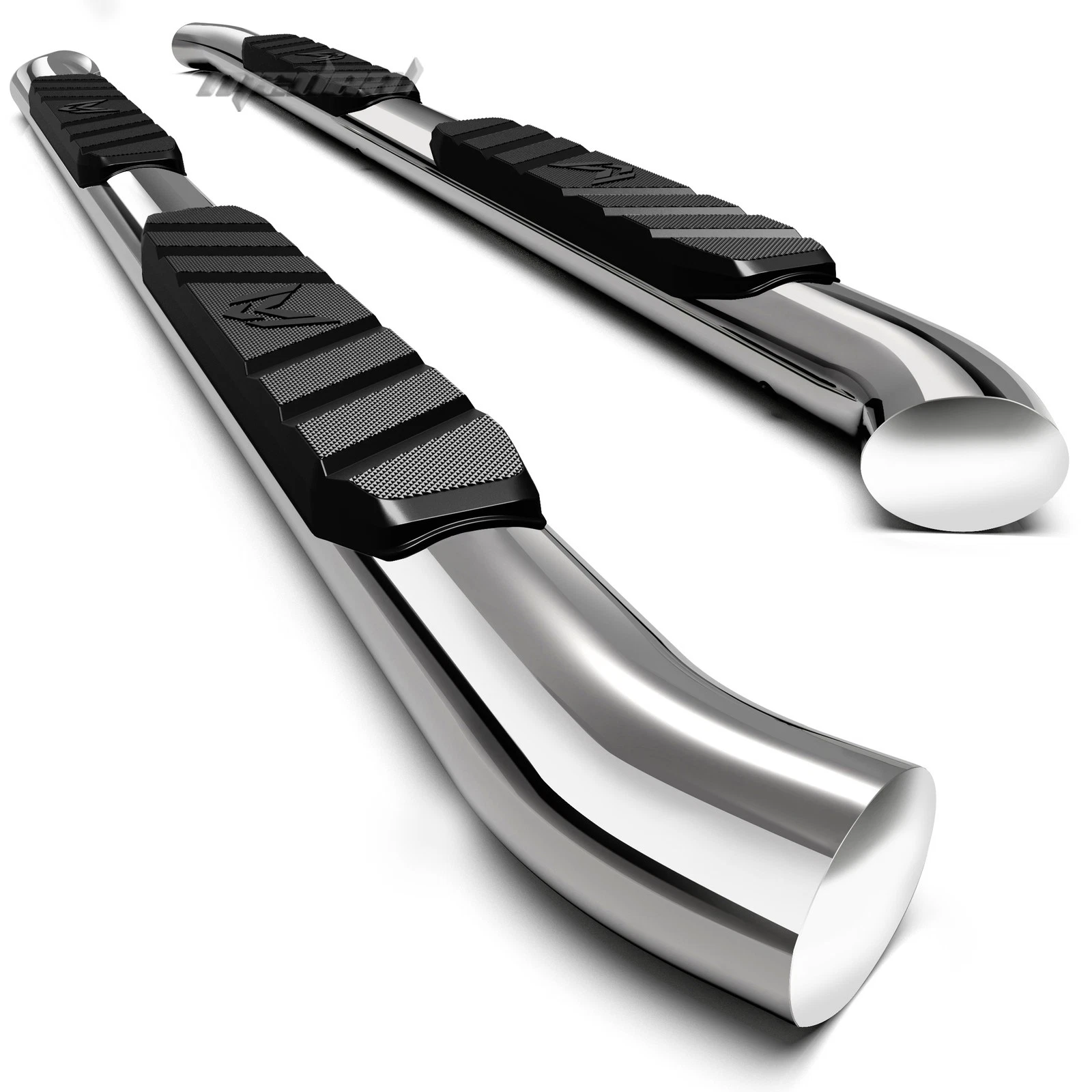 Drop Step Nerf Bars - 3" 2015-2024 Ford F-150 Crew/2017-2020 F-250-F550 Stainless Steel