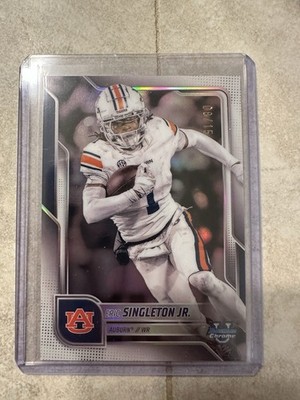Topps Bowman University Chrome Eric Singleton Jr. #186 White Refractor /15