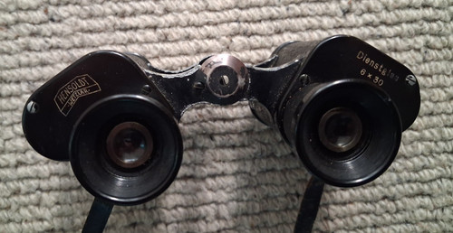 German Hensoldt Wetzlar 6x30 H/6400 Binoculars Dienstglas Issue / Excellent lens