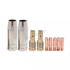 9PK Mig Gun Tips Consumables fits HITBOX HBM200 HBM1200 HIM200 Gasless Weldr