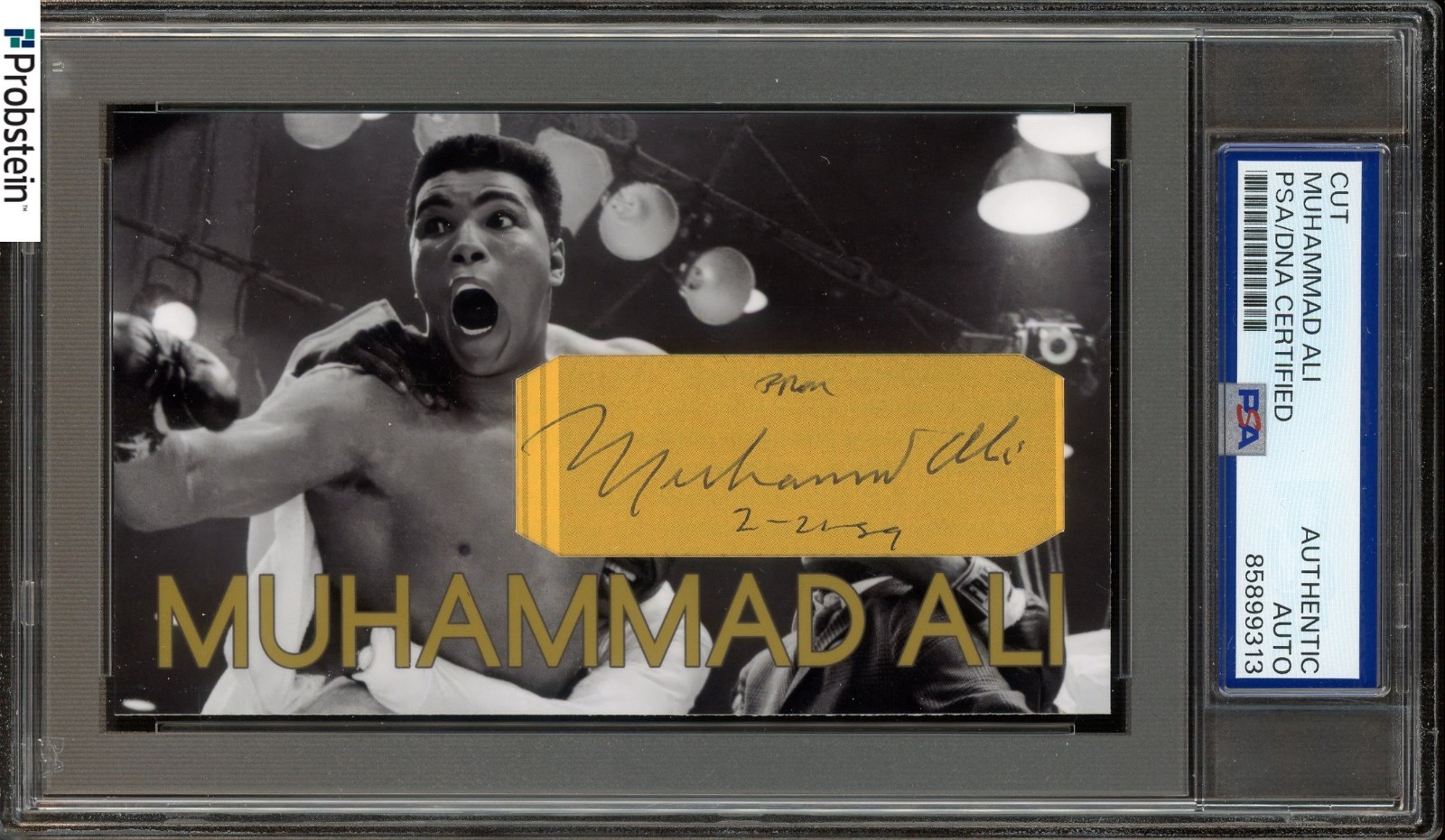 Muhammad Ali Signed Cut Autographed AUTO 1/1 PSA/DNA Authentic