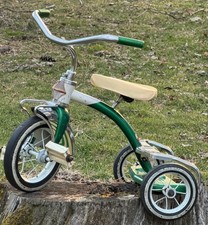 Vintage Green  Chrome AMF Junior Children  s Tricycle - Step Up