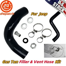 Fuel Fill & Vent Hose Master Kit, Vent Kit SS Clamps For 1970-75 Jeep CJ5 CJ6 US