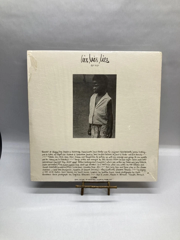 Bill Horwitz Lies, Lies, Lies Vintage Vinyl LP 1975 ESP-Disk' Record ESP-3020 - Image 3 of 4