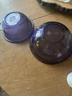 Set Of 2 Vintage Amethyst Purple Pyrex Mixing Bowls