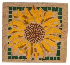 Rubber Stampede Rubber Stamp Sunflower Flower Friendship Card Making Friend Wood