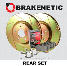 REAR BRAKENETIC Sport Slotted Brake Rotors + Ceramic Pads 35.45108.51