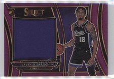 2023 Panini Select Jumbo Rookie Swatches Purple Prizm 99/99 Jalen Slawson 07mp
