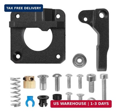 Upgraded Ender 3 Metal Extruder Frame, Aluminum Black Bowden Extruder Drive for 