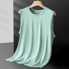 Men M-5XL Summer Tank Top T-Shirt A-Shirt Muscle Ribbed Wife Beater Tee Gym