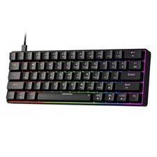 NEWMEN GM611 Gaming Keyboard 60% Percent Mechanical Keyboard Red Switches 61