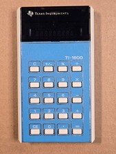 Texas Instruments TI-1600 Vintage Slim Pocket Size Calculator - Untested AS-IS
