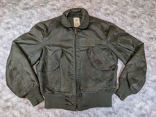 Vintage Military Bomber Alpha Industries CWU 36P Flight Jacket USAF MA 2 Medium