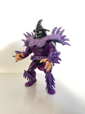 TMNT Super Shredder Figur | Rare Euro-Version PURPLE Lila | 1991 PLAYMATES TOYS 