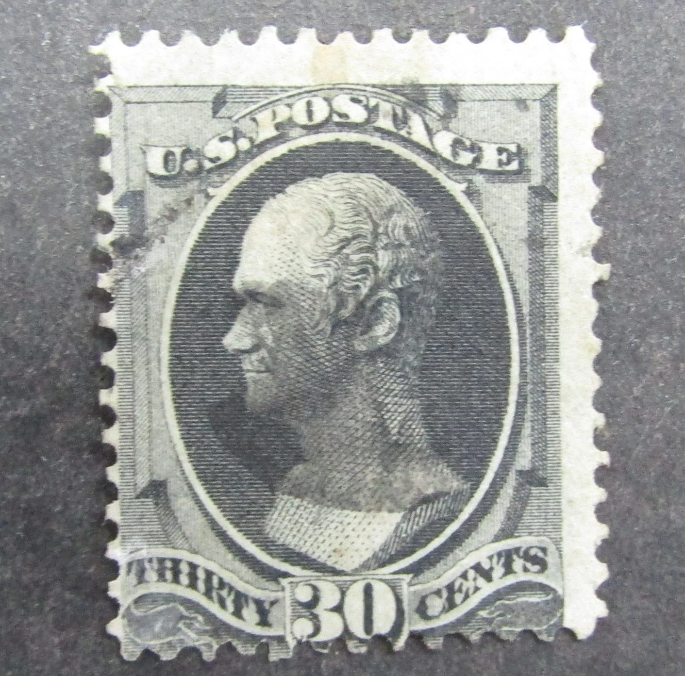 1870 US Stamp # 143, Alexander Hamilton, Used CV $2300