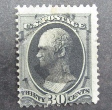 1870 US Stamp # 143, Alexander Hamilton, Used CV $4000