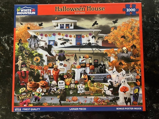 White Mountain Puzzle At The Halloween House 1000 Pieces 2023, 24"x30", #1706 