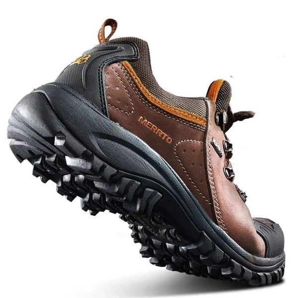 Botas De Tácticas Piel De Vaca Hombre Calzado Senderismo Trekking Caza Montaña