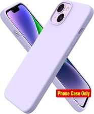 For iPhone 14 Case with Slim Liquid Silicone Soft Gel Rubber Protective Cover 6.