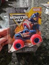 Monster Jam Marvel Captain America 1 64 Scale Series 5 SPIN MASTER Die-cas