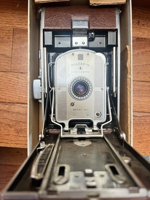 Vintage Polaroid Land Camera Model 95B Speedliner Camera wBox & Registration