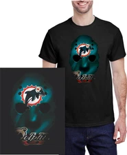 New/ MIAMI DOLPHINS Hockey Mask / Quality T-Shirt / Performance Fit