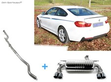 Eisenmann Racing-Komplettanlage BMW 4er F32 F33 F36 428i Automatik je 2x76mm