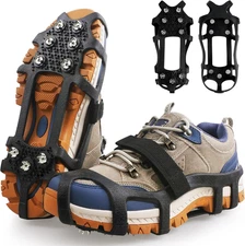 Ice Cleats for Shoes and Boots Snow Traction Cleats Crampons for Walking on Snow