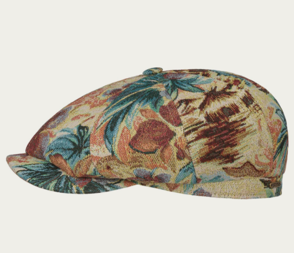 Coppola Stetson Hatteras Hawaii Jacquard Flat Cap - multicolor