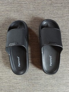 Pammys Original Herren Badelatschen in Schwarz Größe 44 45 (ungetragen)