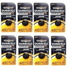 8 Duracell CR 2016 ECR2016 CR2016 DL 2016 3V Lithium Battery Japan Exp 2022