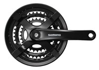 Shimano Kettenradgarnitur Tourney FCTY501 4-Kant Schwarz | 48 X 38 X 28 ZäHne