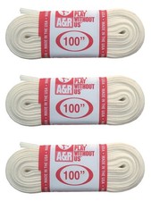 A R Sports Figure Skate Laces, 100" - White 3-Pack