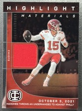2025 Icon Collection Mahomes - Highlight Materials Patch - P Mahomes #HM-3