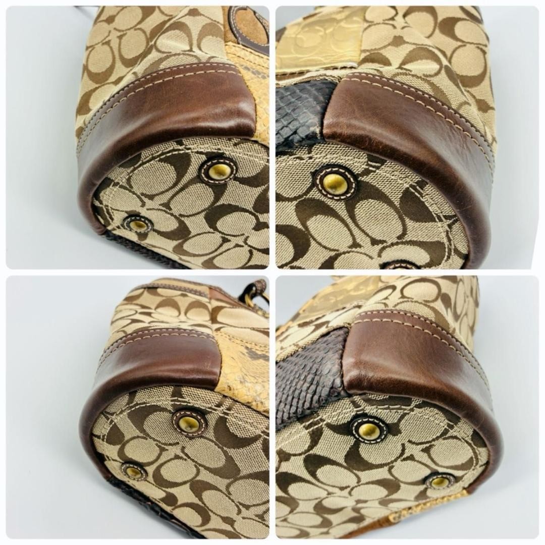 Coach Patchwork Leopard Print Shoulder - image 9