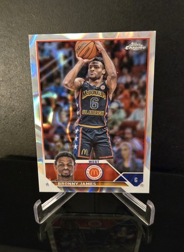 Bronny James [Lava] #20 2023 Topps Chrome McDonald's All American card