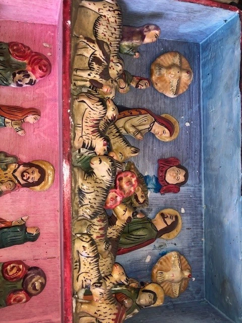 Presepe Peruviano Etnico Retablo Miniatura Presepio Natività - Immagine 4 di 4