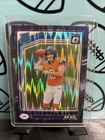 2024 Panini Donruss Optic Rated Rookie Bo Nix #209 Purple Shock Prizm (RC)