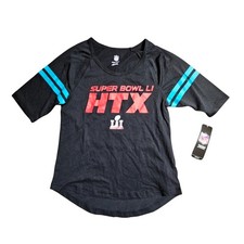 Super Bowl LI HTX Graphic Shirt Girls M 10-12 Football NFL Team Apparel NWT