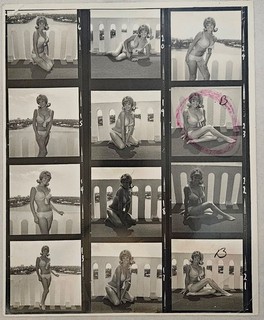 Bunny Yeager Estate Archive Vintage Original Contact Sheet of Joyce Festagallo