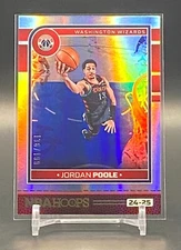 2024-25 Panini NBA Hoops Jordan Poole #190 Premium Box Set #/199 Wizards