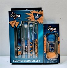 Taste Beauty Doritos Cool Ranch 4 pc Cosmetic Brush and 2 pc Nail Polish Set