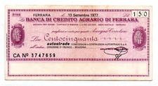 Italy Circulated Bank check 150 Lire 1977 (Low Shipping)