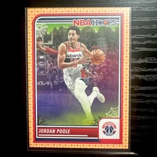 Jordan Poole 2023-24 Haunted Hoops Orange Basketball Card #277 Wizards 