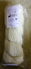 Alpaca Warehouse 100 Baby Alpaca Yarn 100g Off white made in Peru